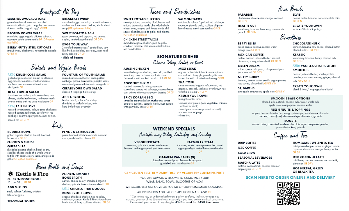 Organic Krush Kitchen & Eatery Menu-2