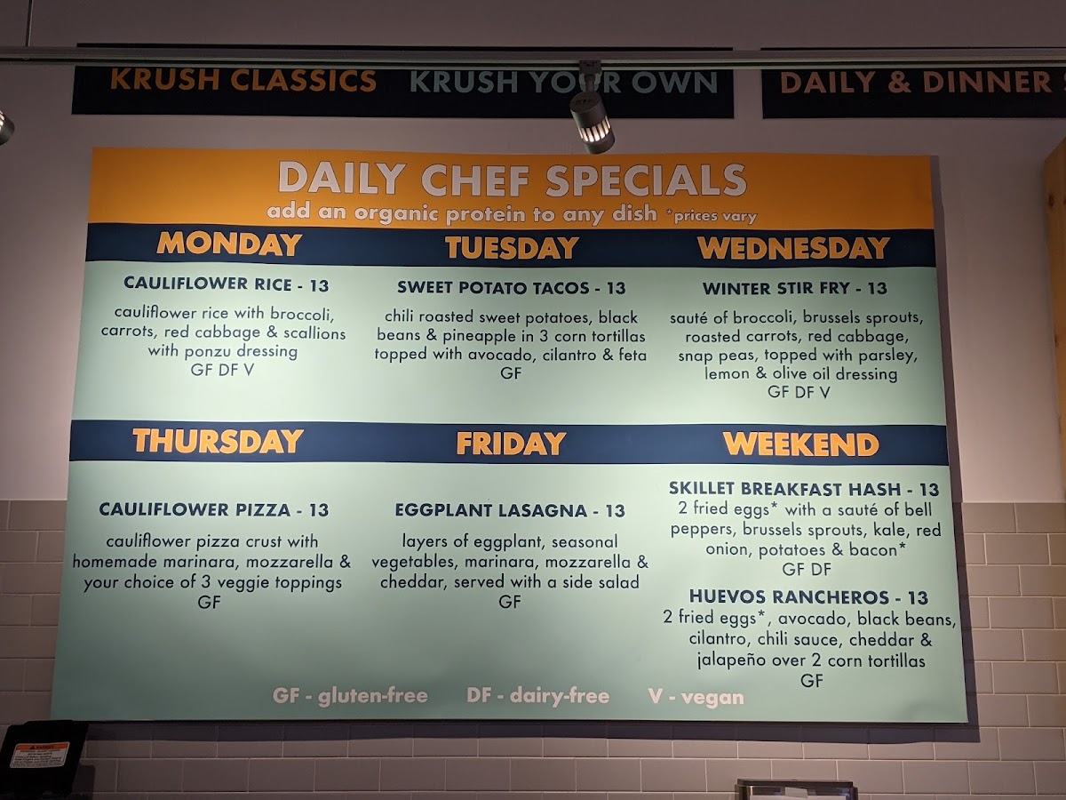 Organic Krush Kitchen & Eatery Menu-4