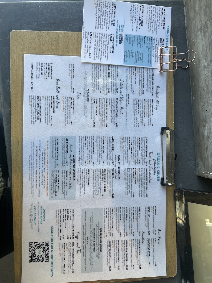 Organic Krush Kitchen & Eatery Menu-5